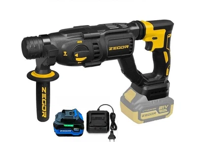Перфоратор аккумуляторный ZEGOR EHPB-21BL-26(серия-PROFESSIONAL один аккумулятор 4Ач. зарядное устройство)