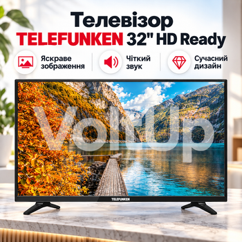 Телевизор SMART TV 32″ 81 см Android 16 1/8 ГБ с DVB-T2 тюнером для дома и просмотра онлайн-контента