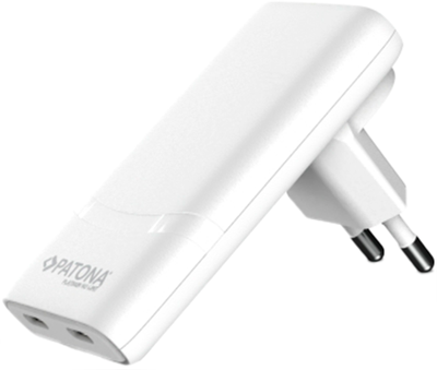 Ładowarka PATONA Premium GaN PD65W 2x USB-C PD3.0 QC3.0 White (4055655259163)