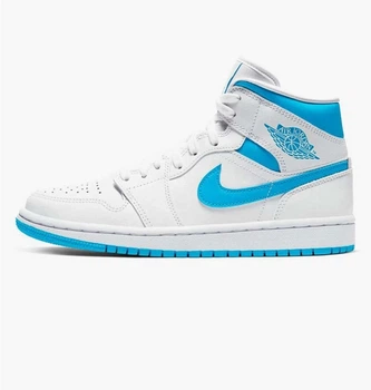 Кроссовки женские Jordan 1 Mid White 40 Комбинированный BQ6472-114