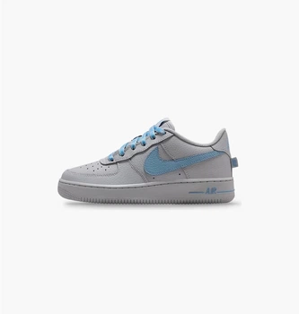 Кроссовки детские Nike Air Force 1 Low Js Grey/Blue 38.5 IR0270-004