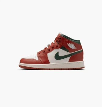 Кроссовки детские Jordan 1 Mid Redstone White/Red 38.5 DQ8423-105