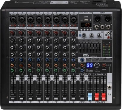 Мікшерний пульт DNA HLC 8 MK2 Bluetooth 8-канальний (5908249820272)