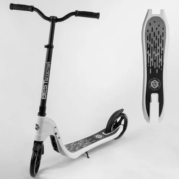 Самокат двухколесный Best Scooter 52753 Черно-белый