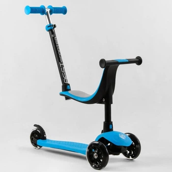 Самокат детский Best Scooter PL-422 Черно-синий