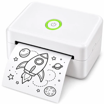 Мінітермопринтер X6 Білий, USB, 57 мм, Android/iOS, OCR, друк етикеток і стікерів