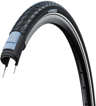 Покришка Schwalbe Marathon Racer 28x1.50 700x38C (40-622), чорна зі світловідбивачем