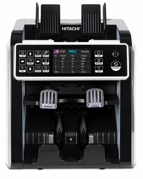 Счетная машинка для купюр с проверкой валют Hitachi 154 Аппарат для сортировки банкнот