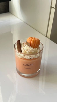 Свічка ароматична десертна у склі LIANÓR Pumpkin Latte Кориця 1 шт