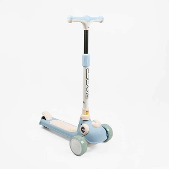 Самокат трехколесный Skyper TY-60-18 колеса PU со светом и музыкой. Blue and White (189286) 5206932