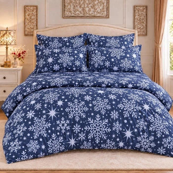 Комплект постільної білизни 200×220 см PERYNKA Winter Night з байки