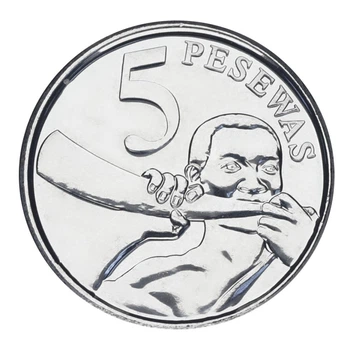 Монета Гана 5 песев 2016 UNC