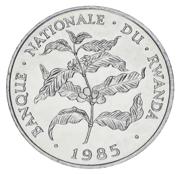 Монета Руанда 10 франков 1985 UNC