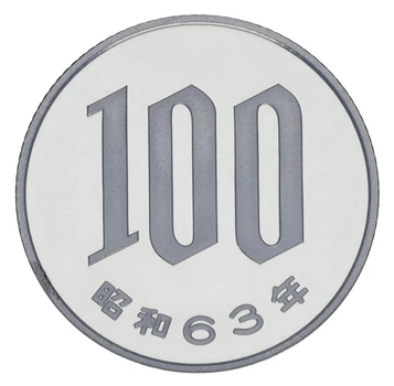 Монета Япония 100 йен 1988 Proof