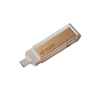 Флеш память USB Xicun L2 64GB USB 3.2 Gen1 + Type-C Gold