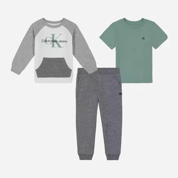 Детский комплект (свитшот + футболка + брюки) для мальчика Calvin Klein 735020519 92 см Разноцветный (1159847440)