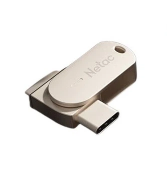 Флеш память USB Netac U785C 256GB USB 3.2 Gen1 + Type-C Silver