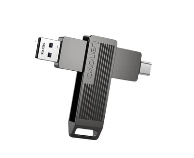 Флеш память USB Lenovo SX5 Pro 128GB USB 3.2 Gen1 + Type-C Grey