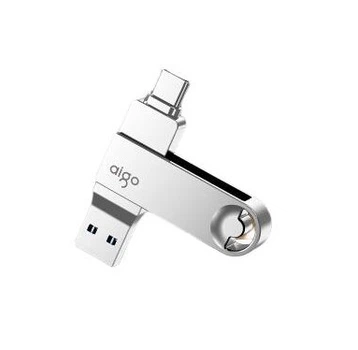 Флеш пам'ять USB Aigo U353 256GB USB 3.2 Gen1 + Type-C Silver