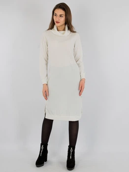Плаття з високим горлом BEBE PLUS 24516 S (76451S) Білий