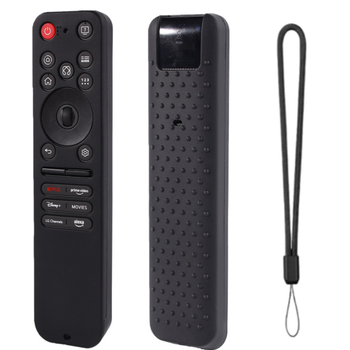 Силиконовый защитный чехол для пульта ДУ LG Smart TV 2025 MR-25GA / MR25GA, серии C5/B5/G5/M5 - черный