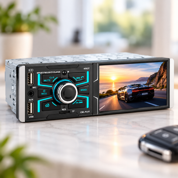Автомагнитола 1DIN 4063 MP5 с сенсорным экраном 4,5", Bluetooth, USB, FM и поддержкой камеры заднего вида