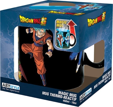 Термочашка Abysse Dragon Ball Super Saiyans vs Black змінює колір під впливом тепла 460 мл ABYMUGA449 (3665361139799)