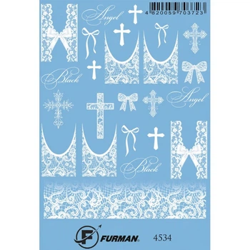 Слайдер дизайн для ногтей Furman 4534 (Арт 772)