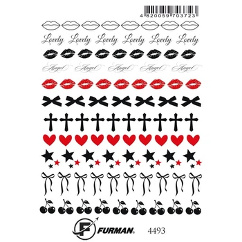 Слайдер дизайн для ногтей Furman 4493 (Арт 740)