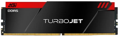 Модуль пам'яті DDR5 16Gb 6000MHz AGI TURBOJET Black Heatsink Red lightbar, Retail (AGI6AVR16UD858-SR)