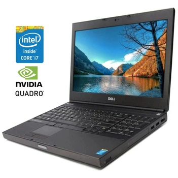 Мобильная рабочая станция Б-класс Dell Precision M4800 / 15.6" (1920x1080) TN / Intel Core i7-4800MQ (4 (8) ядра по 2.7 - 3.7 GHz) / 16 GB DDR3 / 256 GB SSD / nVidia Quadro K2100M, 2 GB GDDR5, 128-bit / DVD-ROM / WebCam / Win 10 Pro б/у + Подарок