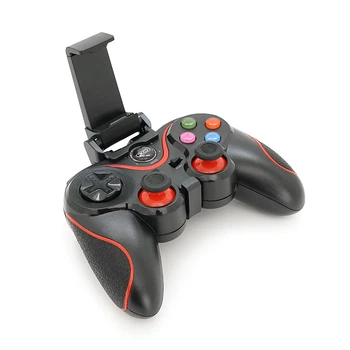 Геймпад бездротової XO GP6 B для PS4 Bluetooth/Wired, 17 кнопок, (Black/Red), 3.7V, 600mAh, 200g. black+red. Box