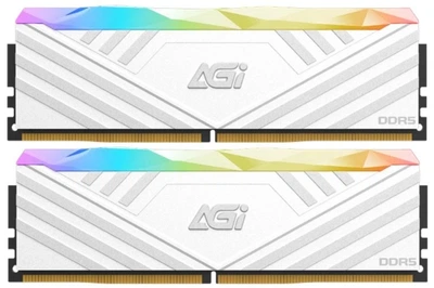 Модуль пам'яті DDR5 32Gb 6000MHz (2*16Gb) AGI TURBOSPRINT Heatsink White RGB Kit, Retail (AGI6CSK16UD858-DC)