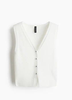 Жилет H&M 18501 Білий L (1289)