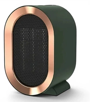 Керамічний обігрівач настільний A-Plus 1200W РТС тепловентилятор, 2 режими, захист від перегріву зелений