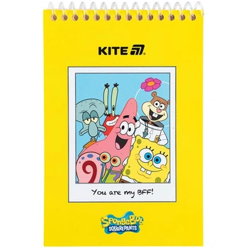 Блокнот А6 48 л спіраль без лініювання SpongeBob (SB25-196)