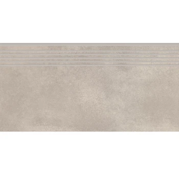 Сходинка з керамограніту City Squares Light Grey Steptread сіра 8x598x298 мм