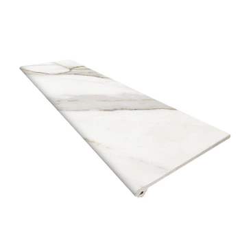 Ступенька клинкерная Peldano Fior. Calacatta белая 30x1200x330 мм