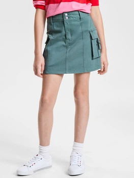 Підліткова трикотажна спідниця для дівчинки Tommy Hilfiger 648118789 164 см Зелена (1159864382)