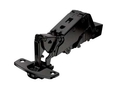 Петля Hettich Sensys 8657i накладная с доводчиком, угол открывания 165°, чорний обсидіан