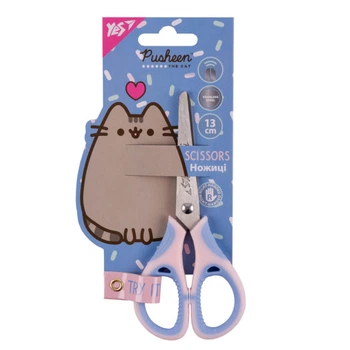 Ножиці дитячі YES Pusheen 13 см з гумовими вставками (480460)