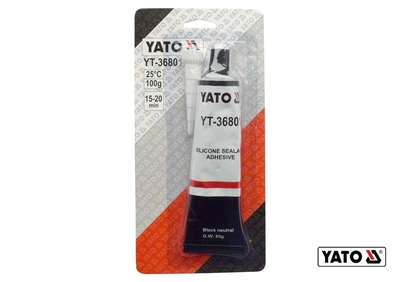 Клей-герметик YATO YT-36801 чорний термо- та оливостійкий 85 г (YT-36801)