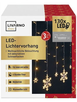 LIVARNO HOME LED світлова завіса «Сніжинки» 11–20 LED, тепле біле світло, новорічна гірлянда