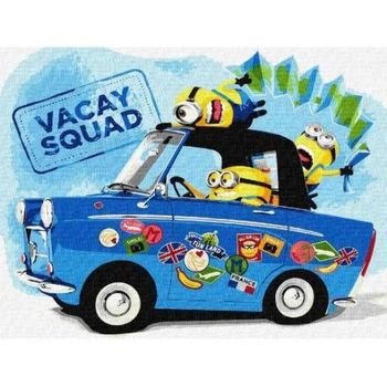 Картина по номерам для детей UN "Minions (Миньоны): Дорога в отпуск" 30x40см (TS01091996306969)