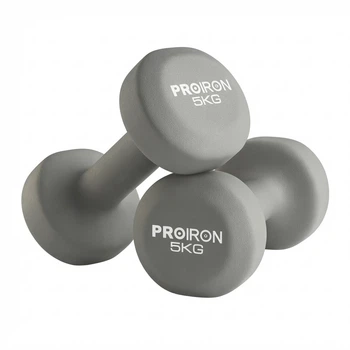 Гантелі PROIRON 2 x 5 кг, сірі