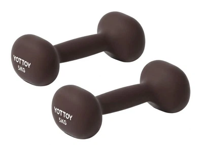 Гантели Yottoy 2 x 5 кг, коричневые