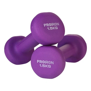 Гантели PROIRON 2 x 1.5 кг, фиолетовые