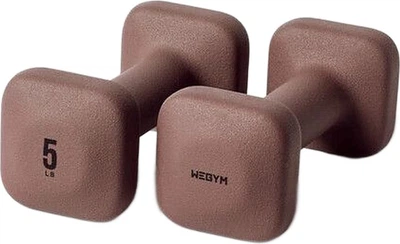 Гантели Wegym 2 x 2.26 кг, розовые