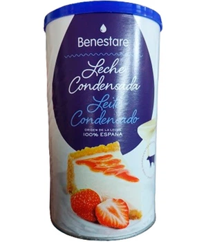 Згущене молоко Benestare Leche Condensada Desnatada незбиране 8 відсоткове 1000г