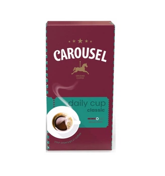 Кава мелена Carousel Daily Cup Classic Ground Coffee Medium Roast Карусел суміш Арабіка та Робусти Пачка 500г